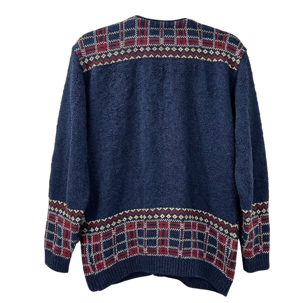 VTG Northern Treasures Parkhurst Cardigan Womens Small Mountain Holiday Winter - Picture 2 of 13